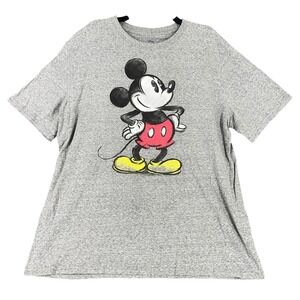 Retro Disney Mickey Mouse Graphic Tee Womens 2X Classic‎ Cartoon Fan Favorite